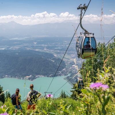 Per Seilbahn auf die Gerlitzen Alpe