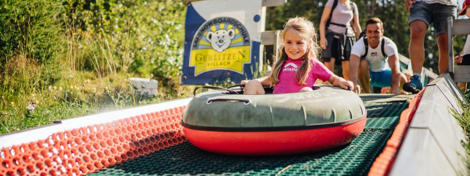 Die Sommer-Tubingbahn im Funpark Gerlitzen Kanzelbahn