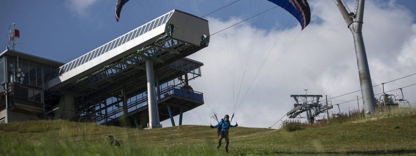 Paragleiten, ab Bergstation der Petzen-Kabinenbahn