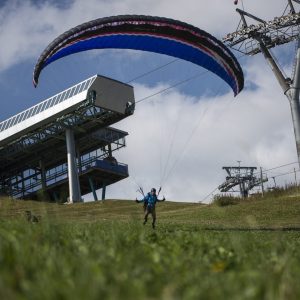 Paragleiten, ab Bergstation der Petzen-Kabinenbahn