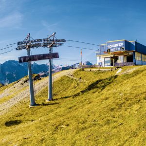 Die Seilbahn-Bergstation am Schareck, auf 2.600 m