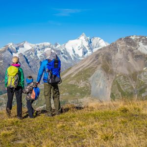 Blick vom Schareck in Heiligenblut auf den Großglockner