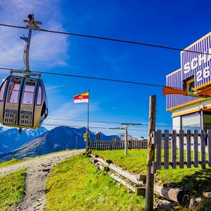 Die Seilbahn-Bergstation am Schareck, auf 2.600 m