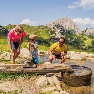 Nassfeld - der Aqua Trail mit Start auf der Madritsche verspricht Spaß und Erlebnis für Kids