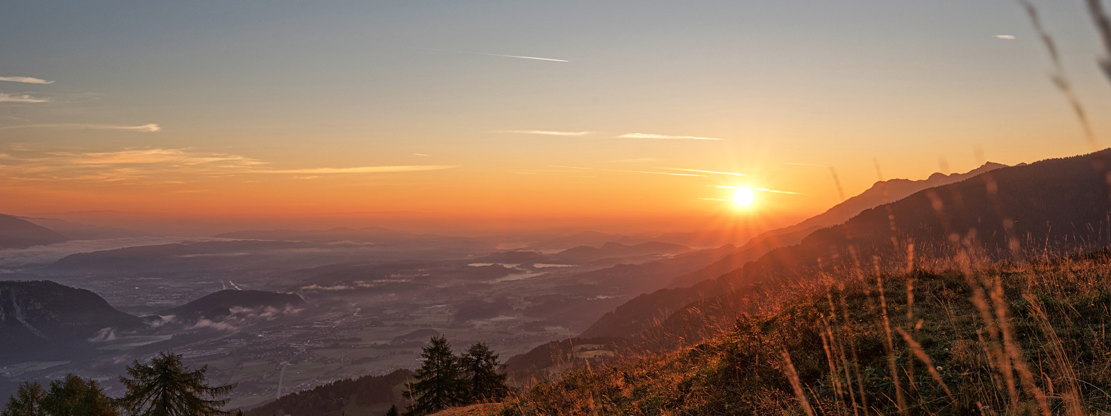 360-Grad-Panoramablick am Dreiländereck