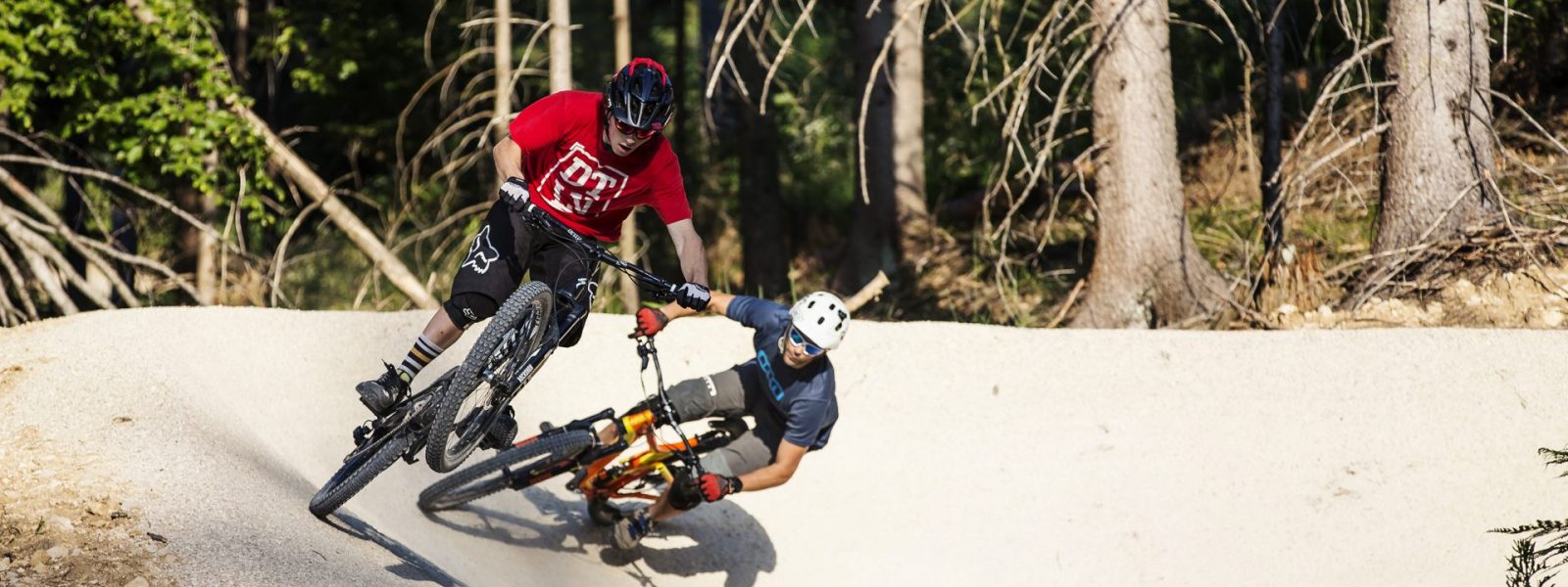 Mountainbiker am Flowtrail auf der Petzen