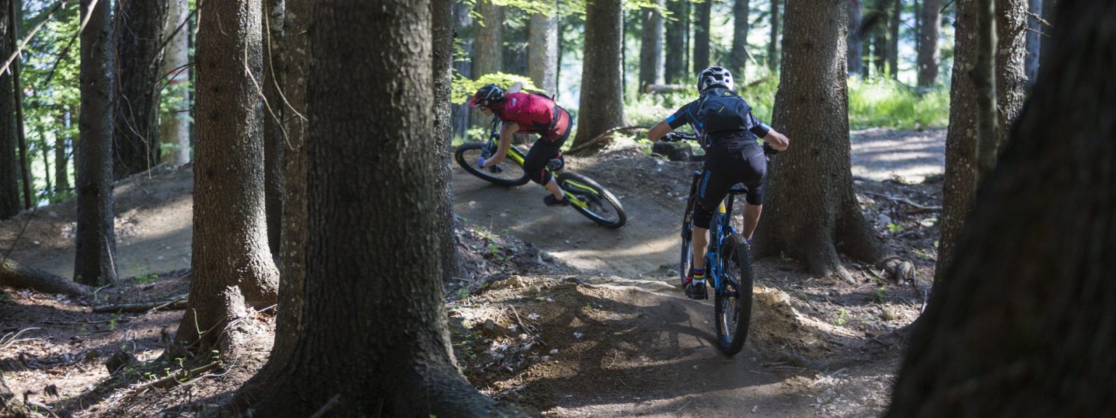 Mountainbiken am Weissensee auf Naturtrails durch den Wald