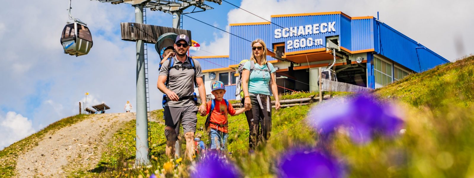 Die Seilbahn-Bergstation am Schareck, auf 2.600 m