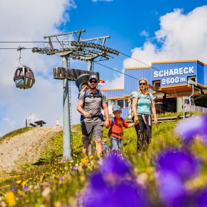 Die Seilbahn-Bergstation am Schareck, auf 2.600 m