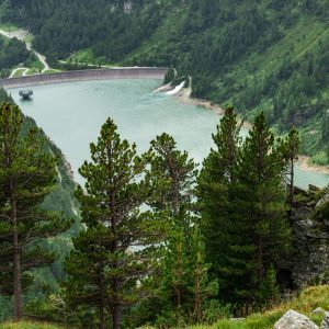 Blick auf den Hochwurtenspeichersee am Mölltaler Gletscher