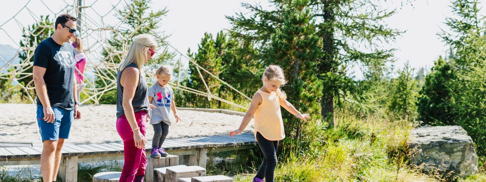 Die Kinder Erlebnis-Welt Nocky's AlmZeit bei der Bergstation der Panoramabahn auf der Turracher Höhe